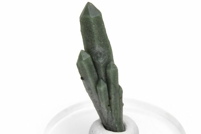 Green, Hedenbergite Included Quartz Cluster - Mongolia #231680